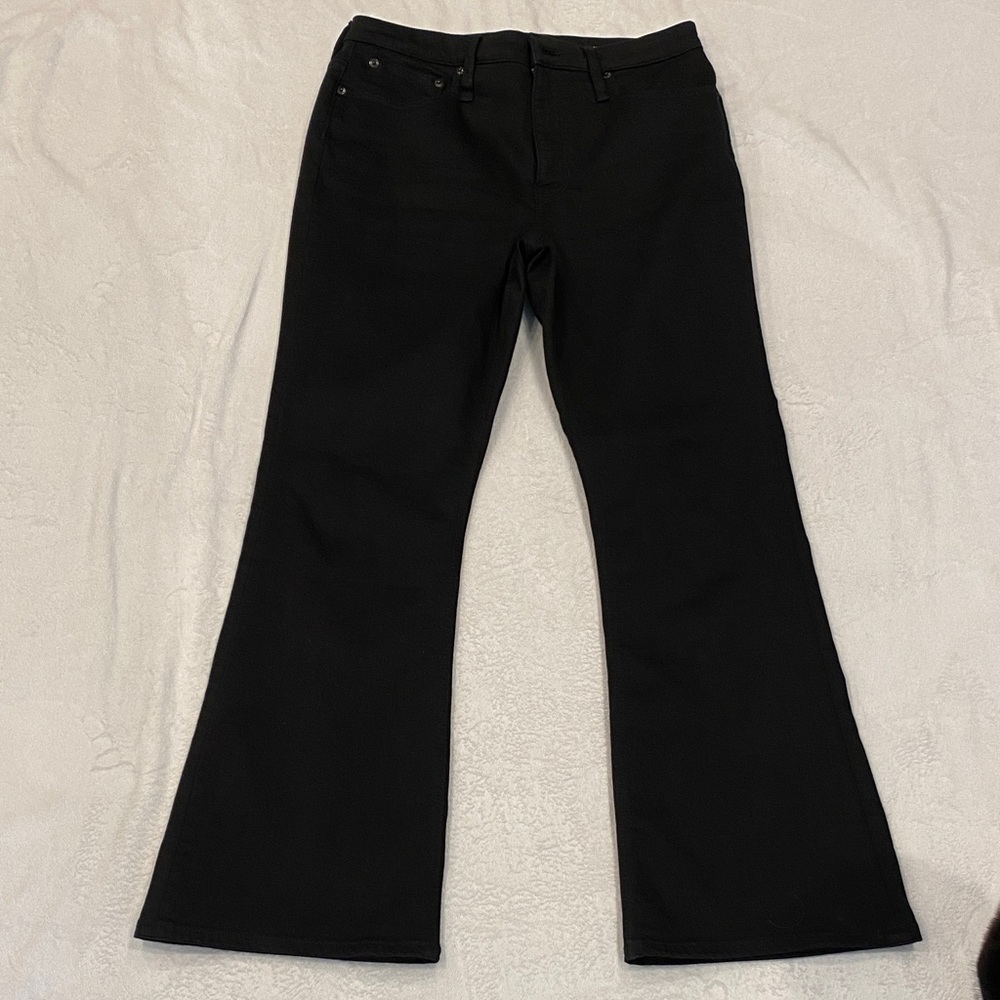 J. Crew Black Skinny Flare Jeans